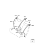 Diagram for 2008 Hyundai Accent Seat Belt - 89810-1E531-WK