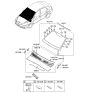 Diagram for 2007 Hyundai Accent Windshield - 86110-1E111