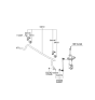 Diagram for 2005 Hyundai Accent Sway Bar Bracket - 54814-1G000