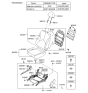 Diagram for 2011 Hyundai Accent Seat Cushion - 88200-1E320-QFX