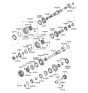 Diagram for Hyundai Veloster Transfer Case Bearing - 43225-32000