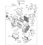 Diagram for 2008 Hyundai Accent Evaporator - 97140-1E002