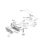 Diagram for 2006 Hyundai Accent Dash Panels - 84124-1G000