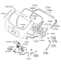 Diagram for 2006 Hyundai Accent Tailgate Lock Actuator Motor - 95750-07000