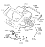 Diagram for 2007 Hyundai Accent Tailgate Latch - 81230-1E200