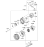 Diagram for Hyundai Accent Alternator Bracket - 37460-26050