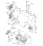 Diagram for Hyundai Accent Dipstick - 26611-26001