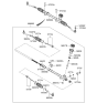 Diagram for Hyundai Accent Rack & Pinion Bushing - 56555-1C000