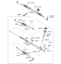 Diagram for 2010 Hyundai Accent Steering Gear Box - 56500-1E000