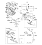 Diagram for 2011 Hyundai Sonata Hybrid Thermostat - 25500-26100