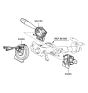 Diagram for 2005 Hyundai Accent Headlight Switch - 93410-1G000