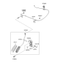 Diagram for 2005 Hyundai Accent Accelerator Cable - 32790-1G000