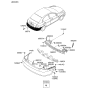 Diagram for 2011 Hyundai Accent Bumper - 86611-1E120