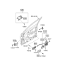 Diagram for 2006 Hyundai Accent Door Handle - 82620-1E020-WK