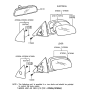 Diagram for 1997 Hyundai Elantra Car Mirror - 87606-29300-CA