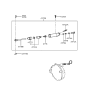 Diagram for 1997 Hyundai Tiburon Clutch Slave Cylinder - 41710-28000