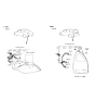 Diagram for 1997 Hyundai Elantra Tail Light - 92402-29900