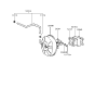 Diagram for 1997 Hyundai Elantra Brake Booster Vacuum Hose - 59130-29022