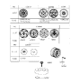 Diagram for 1995 Hyundai Elantra Spare Wheel - 52910-29600