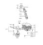 Diagram for 1997 Hyundai Elantra Mass Air Flow Sensor - 28164-23010