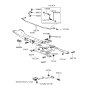 Diagram for 1999 Hyundai Elantra Sway Bar Kit - 55511-29000