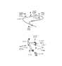 Diagram for 1996 Hyundai Elantra Throttle Cable - 32790-29010