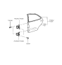 Diagram for 1997 Hyundai Elantra Door Hinge - 79350-29000