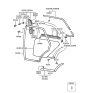 Diagram for 1996 Hyundai Elantra Weather Strip - 83110-29010