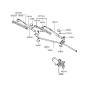 Diagram for 1998 Hyundai Elantra Wiper Linkage - 98200-29000