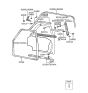 Diagram for 1997 Hyundai Elantra Door Seal - 82220-29010