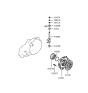 Diagram for 2000 Hyundai Tiburon Clutch Disc - 41100-28021