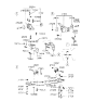 Diagram for Hyundai Elantra Engine Mount - 21672-23000