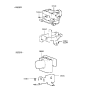 Diagram for 1999 Hyundai Tiburon ABS Control Module - 58910-29300