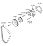 Diagram for Hyundai Elantra Water Pump - 25100-23002