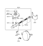 Diagram for 1998 Hyundai Tiburon Brake Master Cylinder - 58510-29315