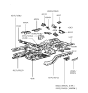 Diagram for 2001 Hyundai Tiburon Floor Pan - 65111-29010