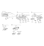 Diagram for 1997 Hyundai Elantra Hazard Warning Switch - 93790-29000