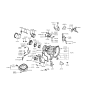 Diagram for 1999 Hyundai Elantra Motor And Transmission Mount - 45210-28004