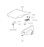 Diagram for Hyundai Elantra Hood - 66400-29010