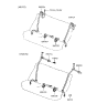 Diagram for 1999 Hyundai Elantra Seat Belt - 89810-29560-LT