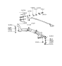 Diagram for 1997 Hyundai Tiburon Front Cross-Member - 62410-29101