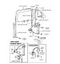 Diagram for Hyundai Sonata Window Motor - 98820-29000