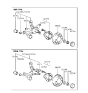 Diagram for 1995 Hyundai Elantra Wheel Hub - 52710-29100