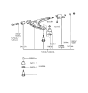 Diagram for 1995 Hyundai Elantra Control Arm - 54500-29000