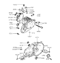 Diagram for 2000 Hyundai Elantra Bellhousing - 43111-28005