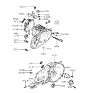 Diagram for 1999 Hyundai Tiburon Motor And Transmission Mount - 43120-28001