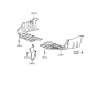 Diagram for 1998 Hyundai Elantra Air Deflector - 29135-29000