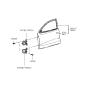 Diagram for 2000 Hyundai Elantra Door Hinge - 79310-29000