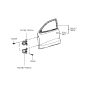 Diagram for 1997 Hyundai Elantra Door Hinge - 79310-29000