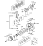 Diagram for Hyundai Tiburon Piston Ring Set - 23040-23000